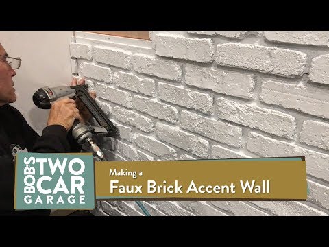 Faux Brick Accent Wall