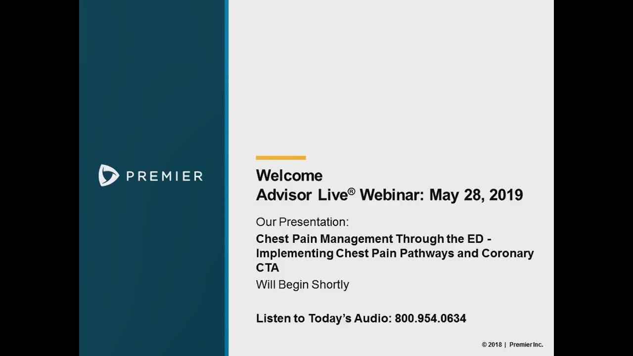 Advisor Live Webinar: Chest Pain Management Through the ED