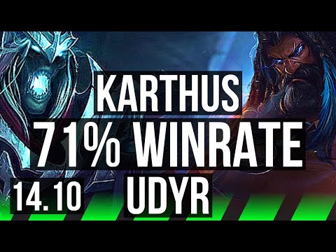 KARTHUS vs UDYR (JGL) | 71% winrate, 6/3/11 | EUW Grandmaster | 14.10