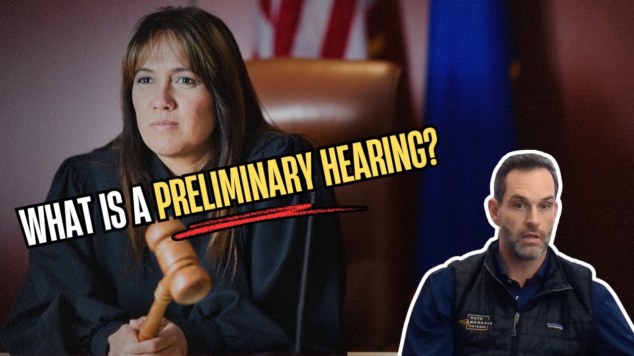 What is a preliminary hearing?