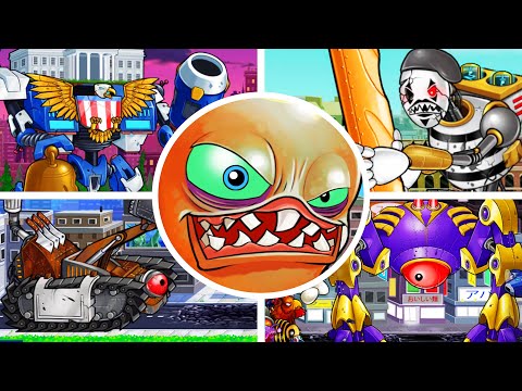 Octogeddon : ALL BOSSES + Ending【No Damage】4k 60FPS.