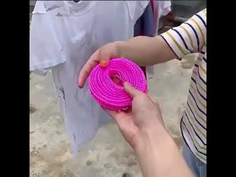 Multicolor anti slip clothes washing line drying nylon rope ...