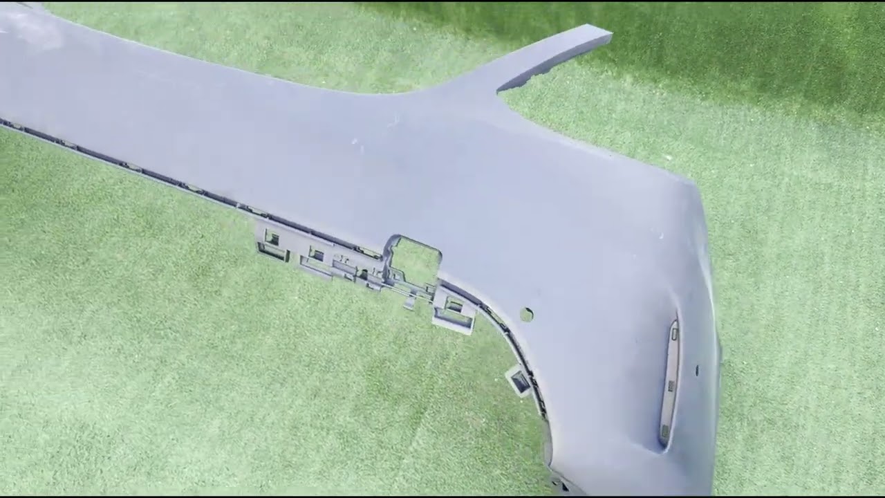 Mercedes C-сlass W205 2014-2021 гг. Задний бампер с диффузором (AMG C63-design 2014-2021) Video 1