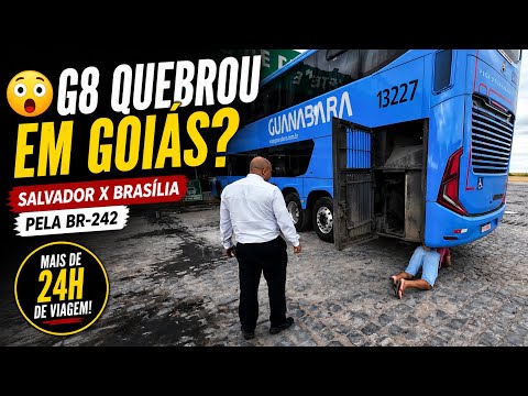 😳 ÔNIBUS QUEBROU EM GOIÁS? Continuação da viagem Salvador x Brasília pela BR-242 #2 