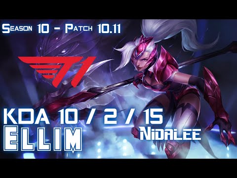 T1 Ellim NIDALEE vs SYLAS Jungle - Patch 10.11 KR Ranked
