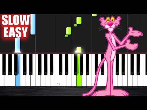 The Pink Panther Theme - SLOW EASY Piano Tutorial by PlutaX