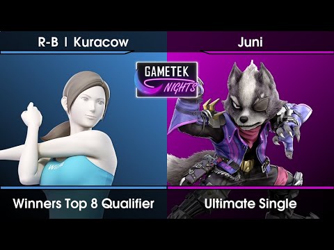 Gametek Night 2023.16 - Kuracow (Wii Fit Trainer) Vs. Juni (Wolf) SSBU Ultimate Tournament