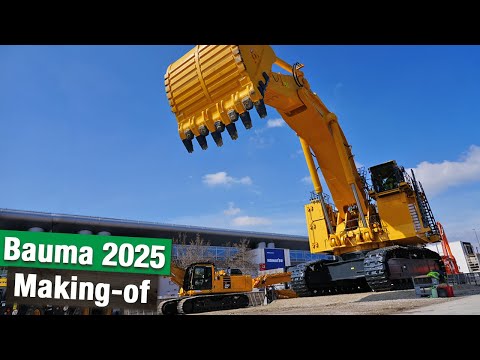 Bauma 2025 Aufbau & Highlights | Radlader, Bagger und Baumaschinen | Liebherr, Komatsu, Kubota