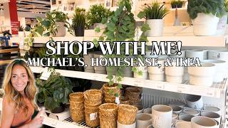 SHOP WITH ME! | MICHAEL’S, HOMESENSE, & IKEA | SUMMER DÉCOR FINDS 2025