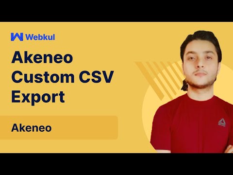 Akeneo Custom CSV Export | How To Create Template