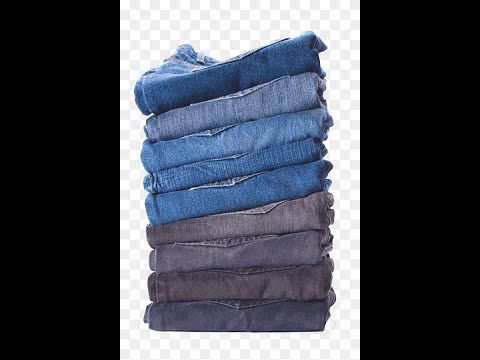 Regular fit faded blue denim jeans
