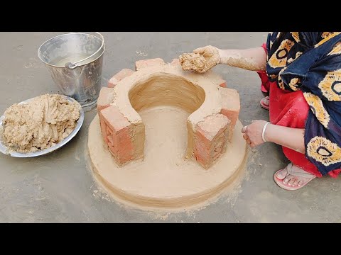 How to make Traditional Chulha । Primitive Technology Oven and Chulha।Beautiful chulha Design#viral