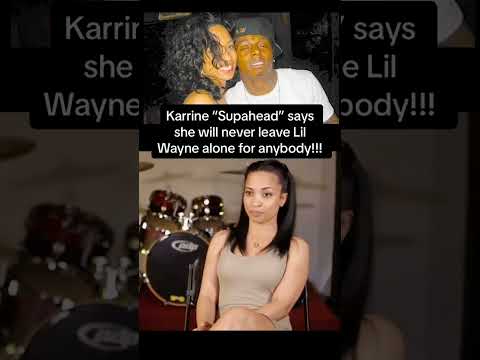Karrine Steffans aka Super Head says LiL Wayne is 4Ever even if shes Married. WITH HER CHEST🤣