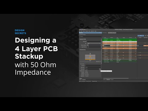 Designing a 4 Layer PCB Stackup With 50 Ohm Impedance | Signal Integrity