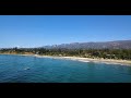 Butterfly Beach and Miramar Beach - Montecito, CA (4k aerial drone)