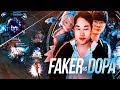 FAKER finds his rival DOPA in KOREAN CHALLENGER... *200 IQ MACRO*