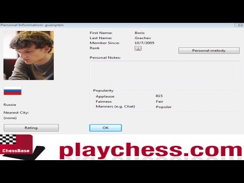 ♚ GM Boris Grachev Chess Blitz on Playchess.com