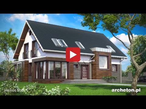 Projekt domu Helios - archeton pl - z użytkowym poddaszem 234,5 m2