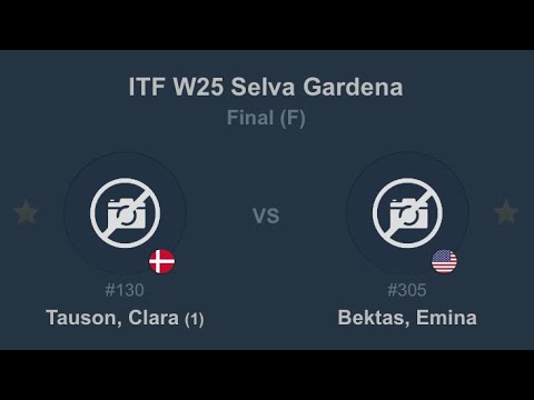 Clara Tauson vs Emina Bektas | ITF Selva Gardena 2022 CHAMPIONSHIP POINT