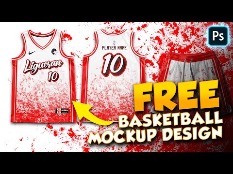 FREE BASKETBALL JERSEY MOCKUP DESIGN (FREE MOCKUP SET)