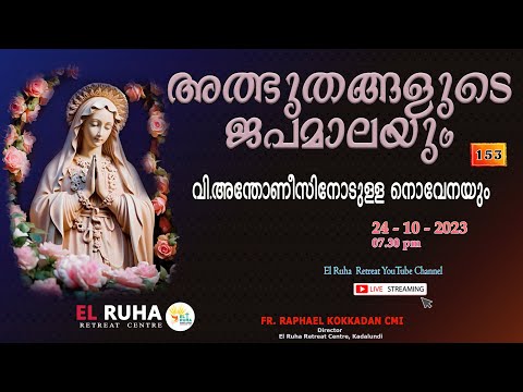 ️അത്ഭുതങ്ങളുടെ ജപമാല 🌹07.30 pm 🕊️ ചൊവ്വ  24-10-23💒