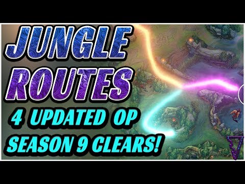 4 Strong Jungle Routes & Pathing Options For Season 9! (How To Beat Vertical Jungling)