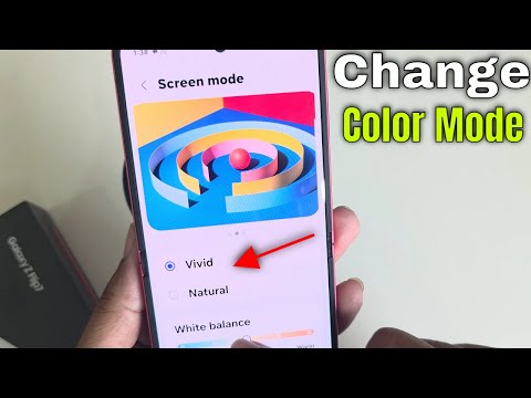 Samsung Z Flip 7: Enable/disable vivid mode in Samsung