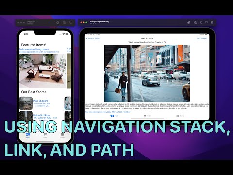 Using Navigation Stack, Link, and Path  - Furniture App Part 6