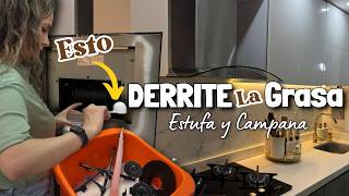 La Mejor Manera de QUITAR la GRASA de Estufa y Campana Extractora