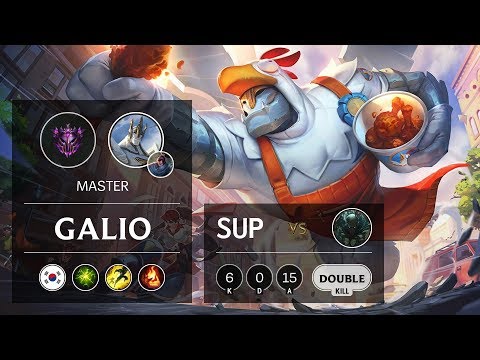 Galio Support vs Pyke - KR Master Patch 9.9