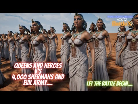 Beautiful Queen Cleopatra's and  Heroes V 1 Million Enemies. Ultimate Epic Battle Simulator 2 UEBS2