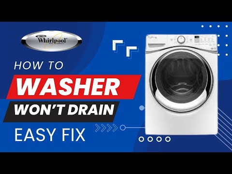 ✨ WHIRLPOOL FRONT LOADER WON'T DRAIN - EASY DIY FIX ✨