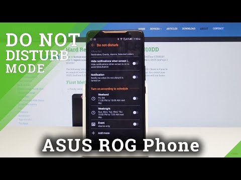 How to Enable Do Not Disturb on ASUS ROG Phone - Silence Mode / Sound Settings
