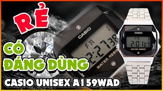 youtube Casio 36.8 × 33.2 mm Unisex A159WAD-1DF