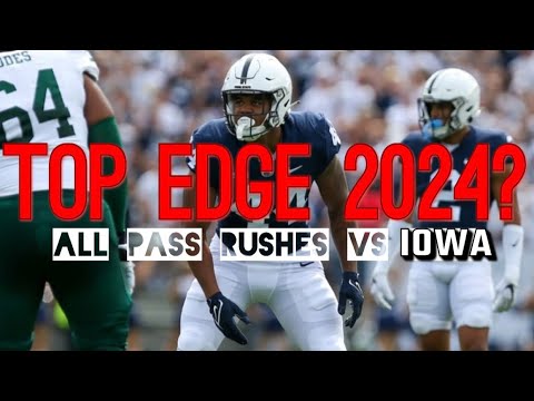 2024 Draft Film: Chop Robinson Vs Iowa: All Pass Rushes