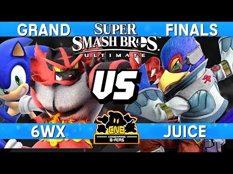 Smash Ultimate Tournament Grand Finals - 6WX (Incineroar / Sonic) vs Juice (Falco) - CNB 197