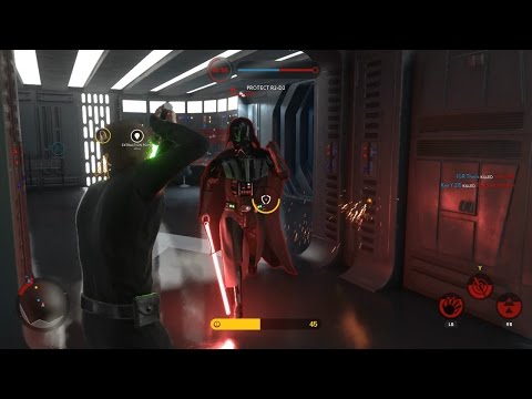Star Wars Battlefront - DEATH STAR LUKE VS VADER!!