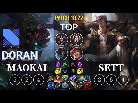DRX Doran Maokai vs Sett Top - KR Patch 10.22