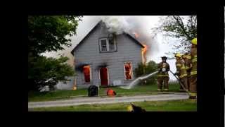 preview picture of video 'Fairmount Fire Training Burn'