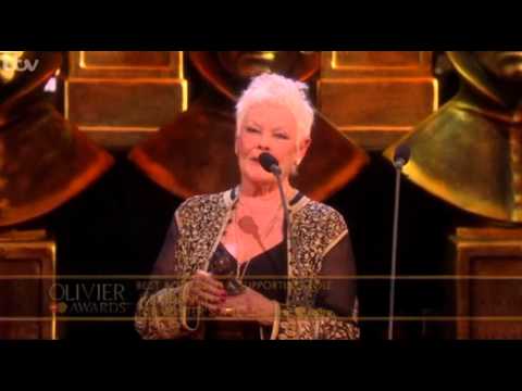 Judi Dench in the 2016 Olivier Awards