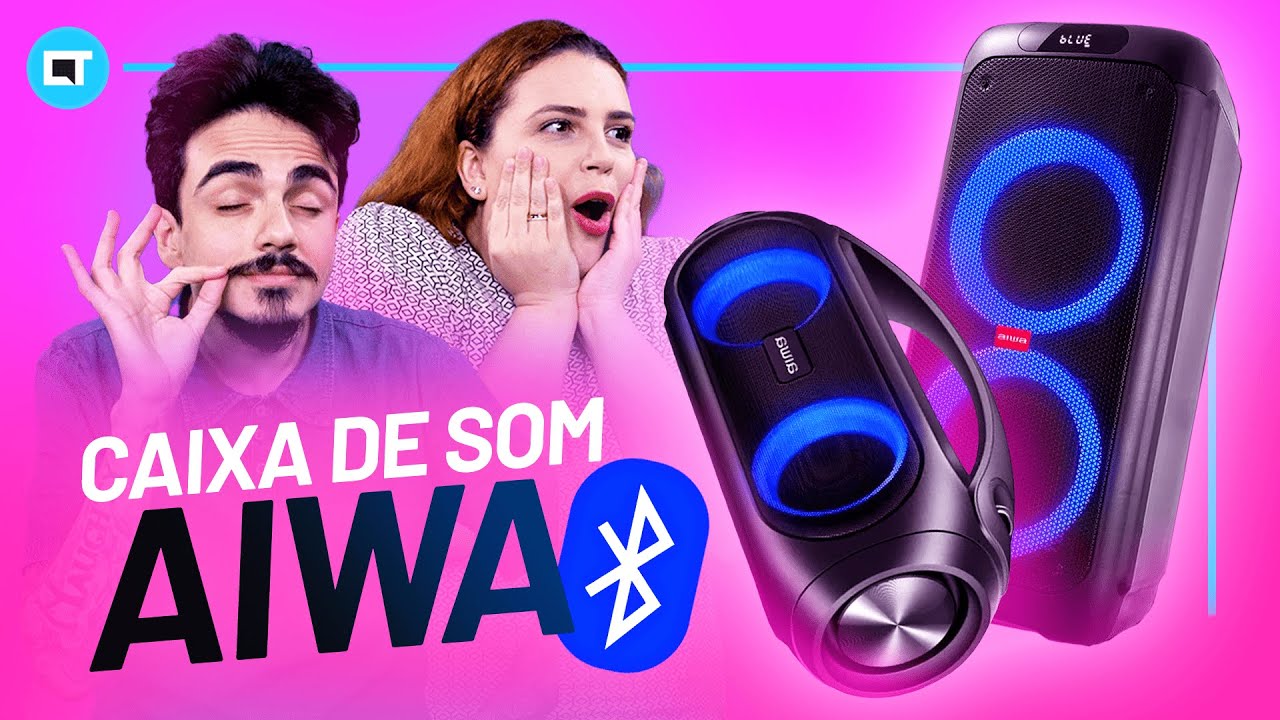 Miniatura da avaliação em vídeo de Caixa de Som AIWA PARTY BOX AWS-PB-01 BIVOLT