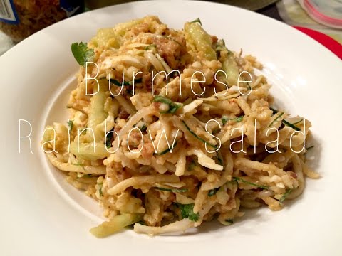Burmese Rainbow (Noodle) Salad | အသုပ်စုံ