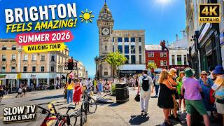 Brighton Feels Amazing! ☀️ Summer 2026 Walking Tour in 4K HDR