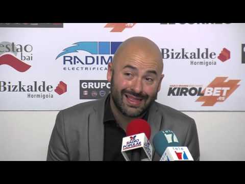 David Movilla tras Sestao River 0 - Barakaldo C.F 1