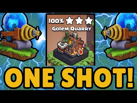 How to One Shot Golem Quarry | Default Layout | Best Clan Capital Attack Strategy | Clash of Clans