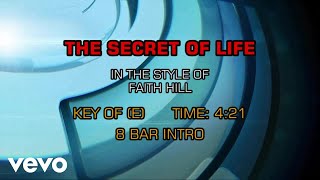 Faith Hill - The Secret Of Life (Karaoke)