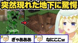 【角巻わため】突然現れた地下に驚愕するわため【ホロライブ切り抜き】