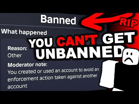 It's now impossible to get un-banned on roblox... (Enforcement Unban Method Patched)