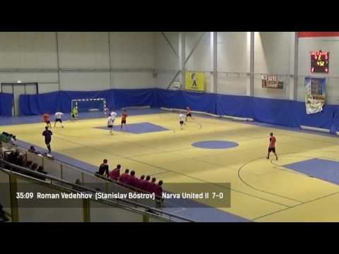Futsal. II Liiga. Narva United II - Elifert FC 8-1. Goals.