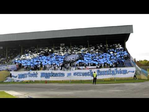 Oprawa ultras na meczu Stomil Olsztyn - Widzew Łódź